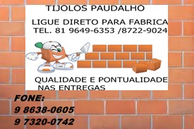 TIJOLOS EM AMARAJI PE 9 9765-2714